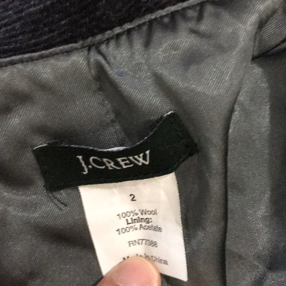 J.Crew Ruffled Blazer Size 2 - Picture 4 of 6
